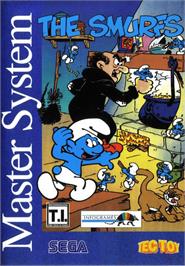Box cover for Smurfs on the Sega Master System.