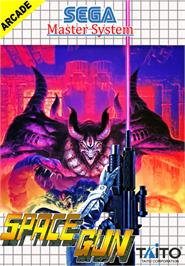 Box cover for Space Gun on the Sega Master System.