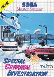 Box cover for Special Criminal Investigation on the Sega Master System.