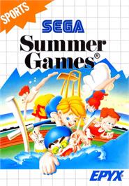 Box cover for Summer Games on the Sega Master System.