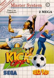 Box cover for Super Kick Off on the Sega Master System.