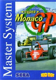 Box cover for Super Monaco GP on the Sega Master System.