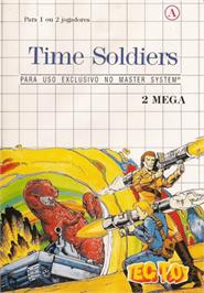 Box cover for Time Soldiers on the Sega Master System.