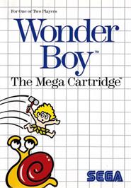 Box cover for Wonder Boy on the Sega Master System.