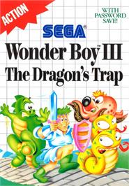 Box cover for Wonder Boy III: The Dragon's Trap on the Sega Master System.