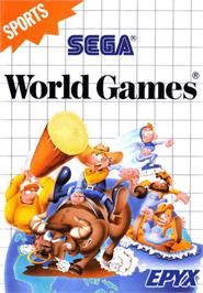 Box cover for World Games on the Sega Master System.