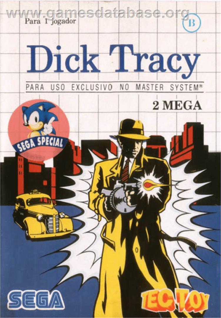 Dick Tracy - Sega Master System - Artwork - Box