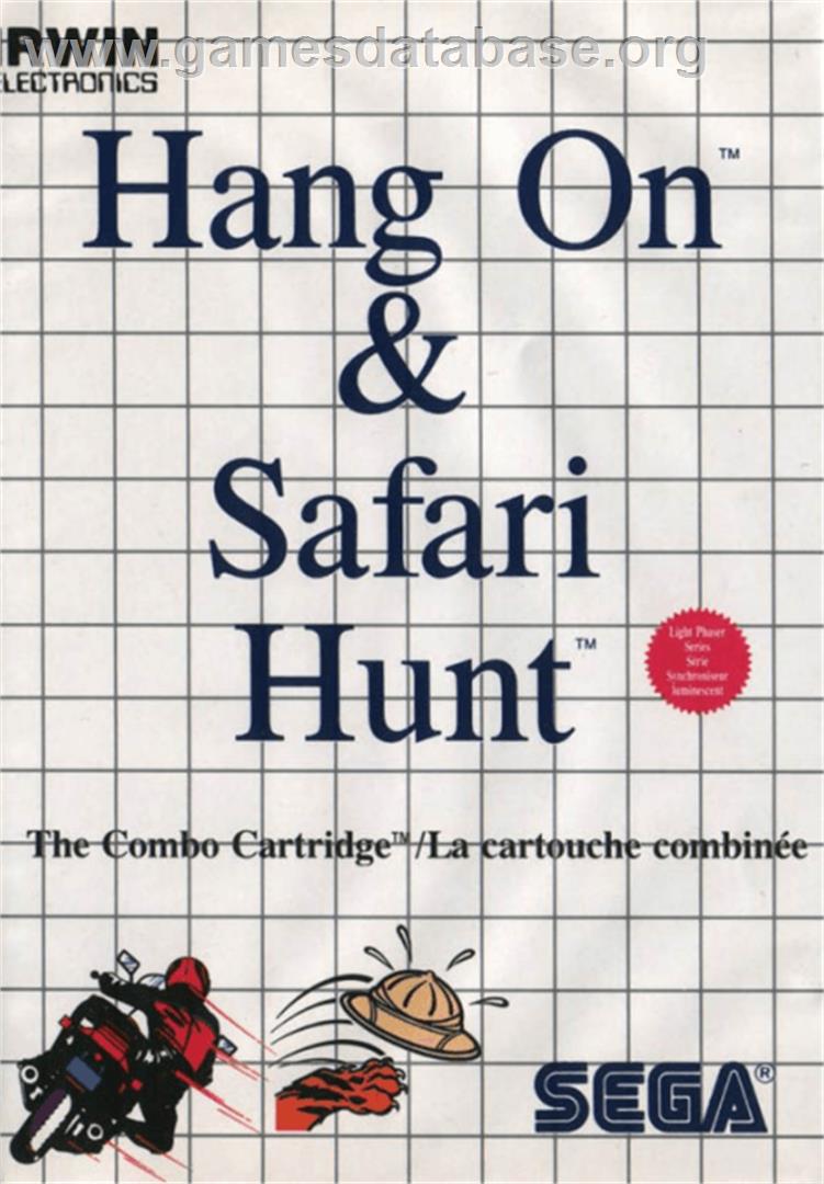 Hang On & Safari Hunt: The Combo Cartridge - Sega Master System - Artwork - Box