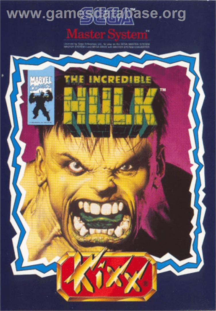 Incredible Hulk, The - Sega Master System - Artwork - Box