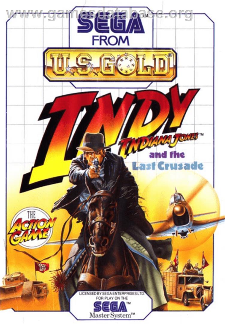 Indiana Jones and the Last Crusade: The Action Game - Sega Master System - Artwork - Box