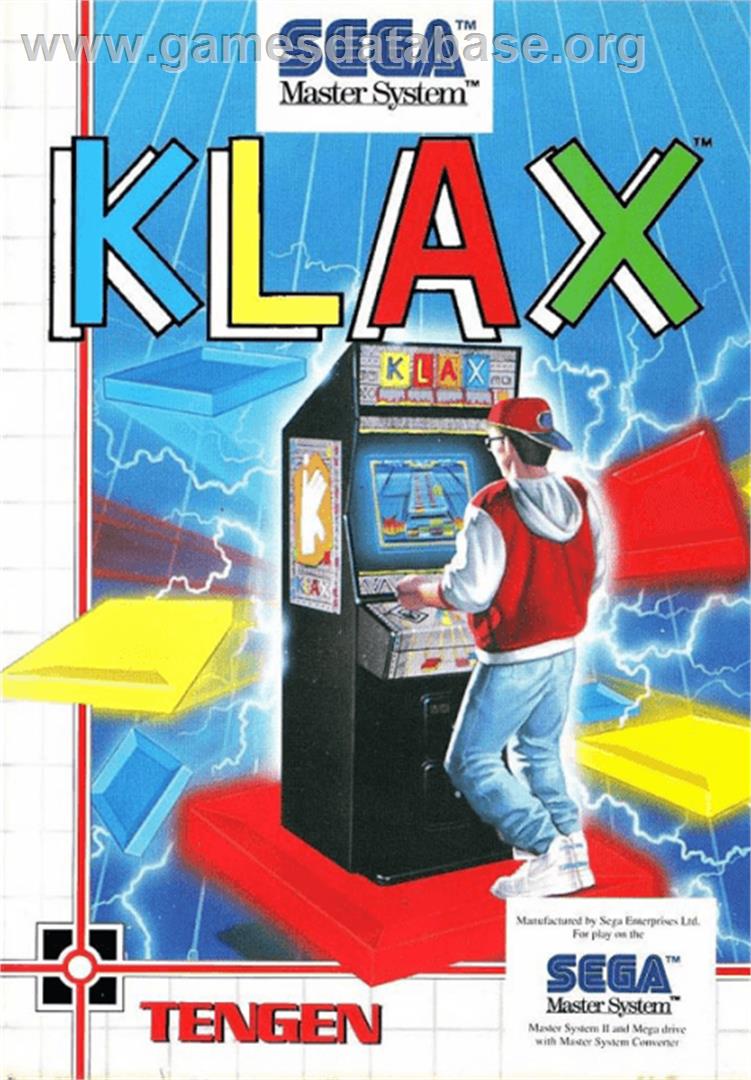 Klax - Sega Master System - Artwork - Box