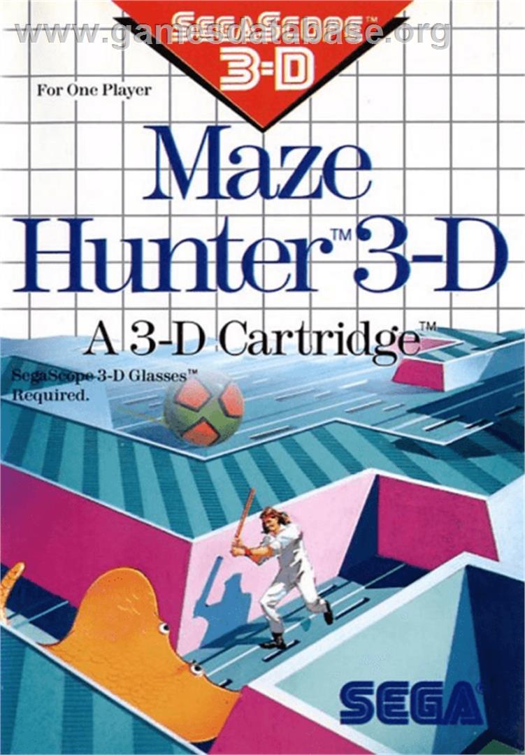 Maze Hunter 3-D - Sega Master System - Artwork - Box