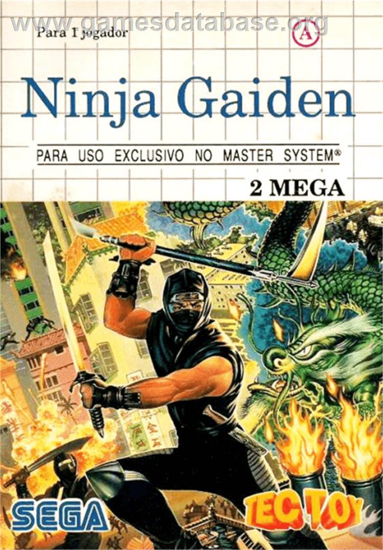 Ninja Gaiden - Sega Master System - Artwork - Box