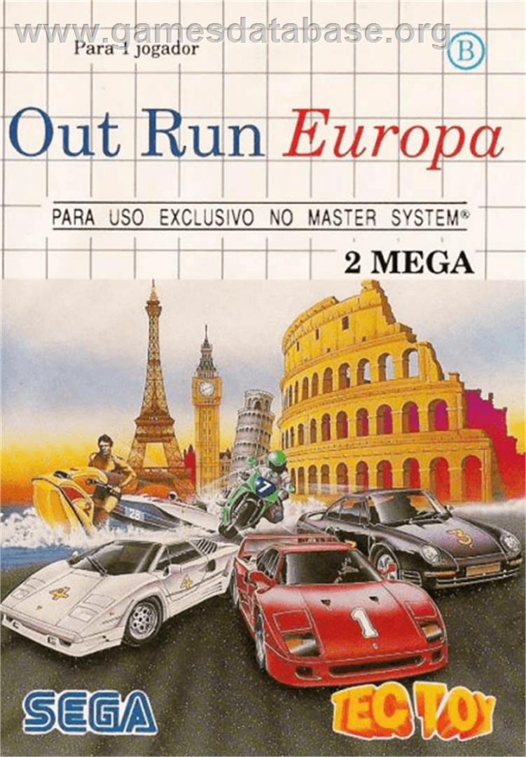 Out Run Europa - Sega Master System - Artwork - Box