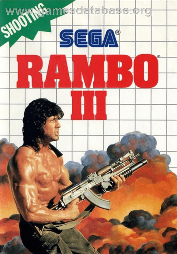 Rambo III - Sega Master System - Artwork - Box