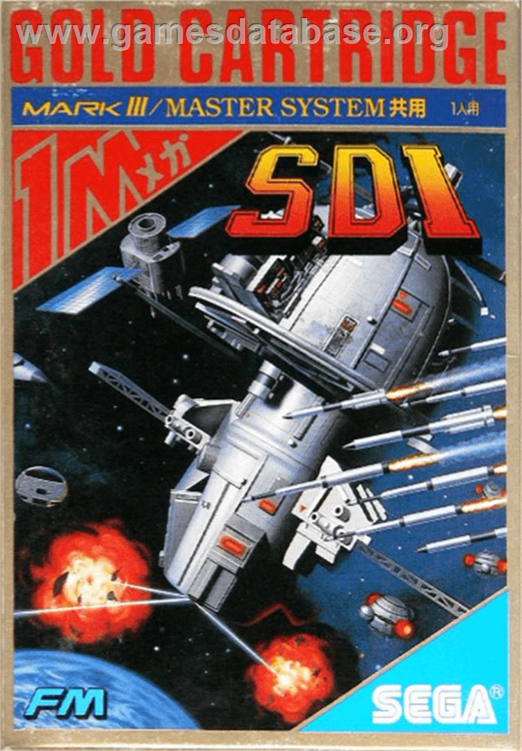 SDI - Strategic Defense Initiative - Sega Master System - Artwork - Box