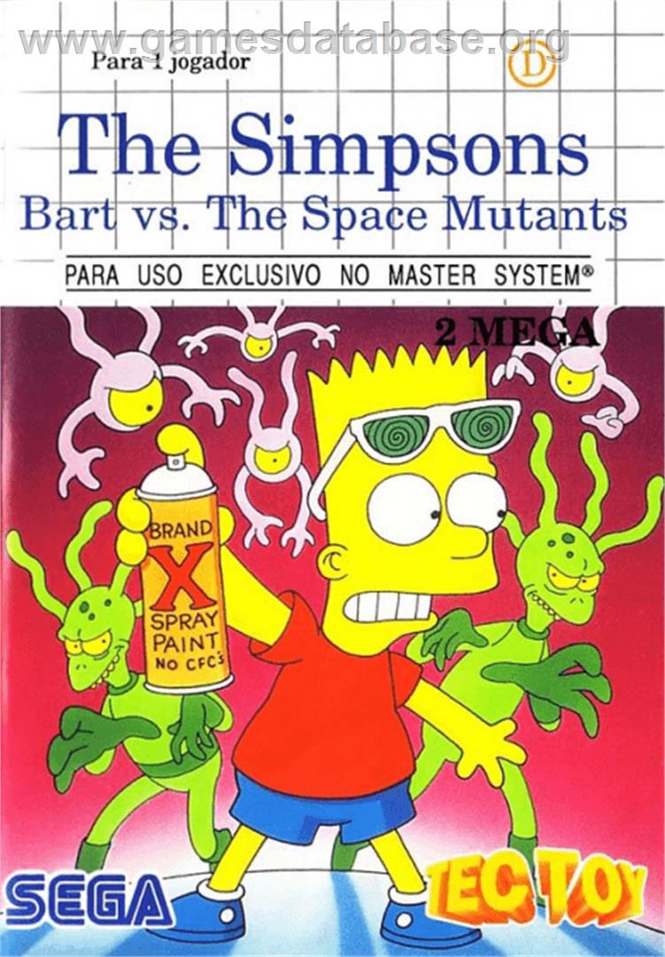 Simpsons: Bart vs. the Space Mutants - Sega Master System - Artwork - Box