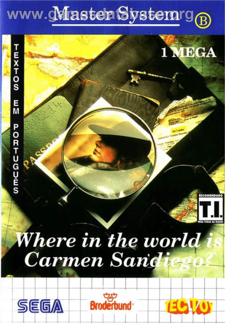 Where in the World is Carmen Sandiego - Sega Master System - Artwork - Box