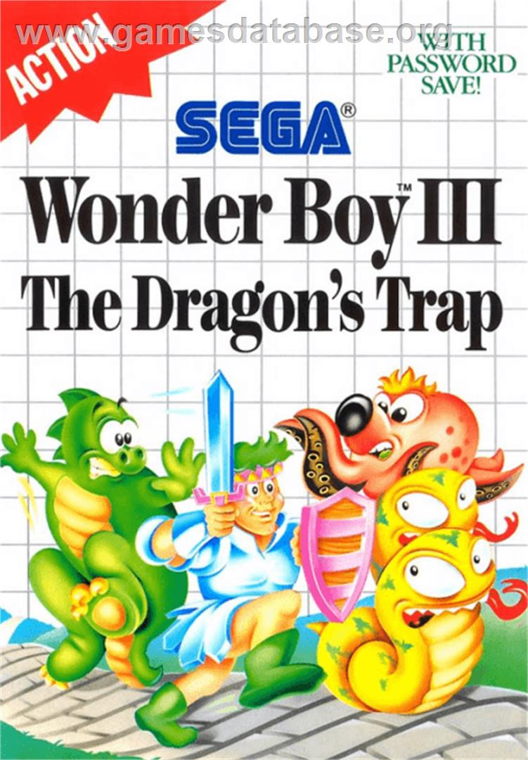 Wonder Boy III: The Dragon's Trap - Sega Master System - Artwork - Box