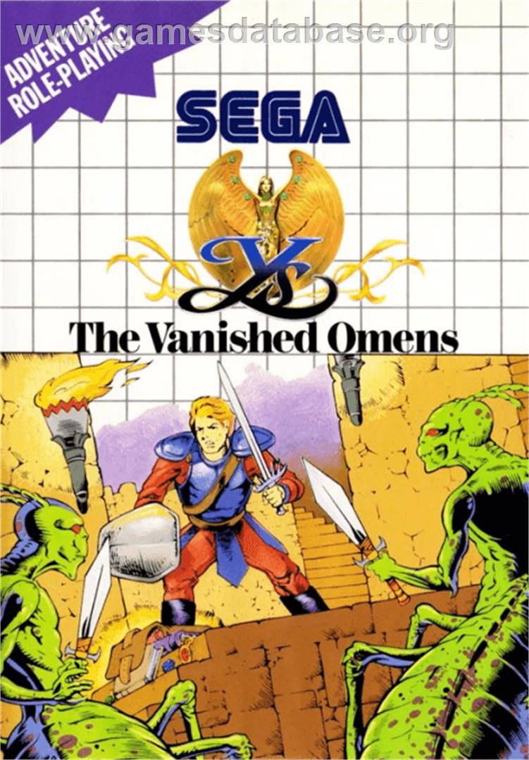 Ys - The Vanished Omens - Sega Master System - Artwork - Box