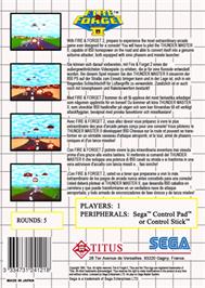 Box back cover for Fire and Forget 2: The Death Convoy on the Sega Master System.