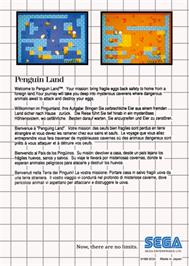 Box back cover for Penguin Land on the Sega Master System.