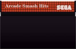 Cartridge artwork for Arcade Smash Hits on the Sega Master System.
