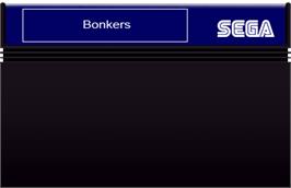 Cartridge artwork for Bonkers: Wax Up on the Sega Master System.