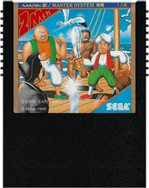 Cartridge artwork for Captain Silver on the Sega Master System.