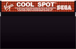 Cartridge artwork for Cool Spot on the Sega Master System.