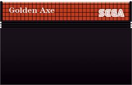 Cartridge artwork for Golden Axe on the Sega Master System.