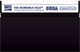 Cartridge artwork for Incredible Hulk, The on the Sega Master System.
