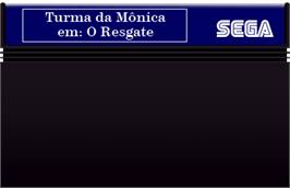 Cartridge artwork for Turma da Mônica em: O Resgate on the Sega Master System.