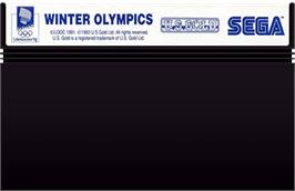 Cartridge artwork for Winter Olympics: Lillehammer '94 on the Sega Master System.