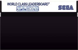 Cartridge artwork for World Class Leaderboard on the Sega Master System.