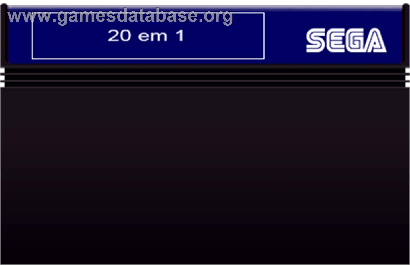 20 em 1 - Sega Master System - Artwork - Cartridge