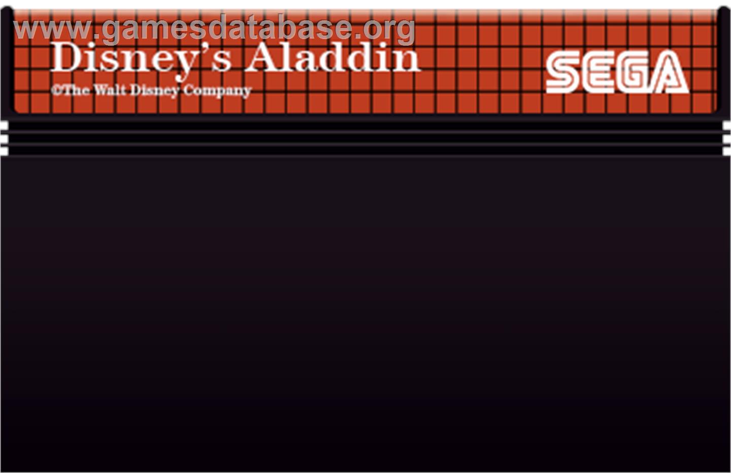 Aladdin - Sega Master System - Artwork - Cartridge