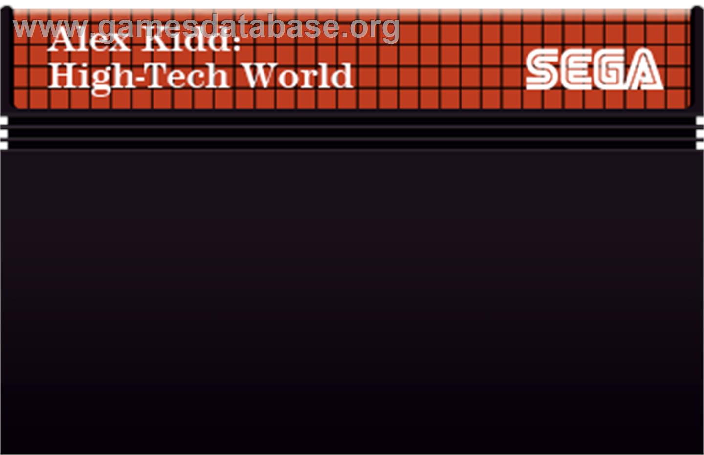 Alex Kidd: High-Tech World - Sega Master System - Artwork - Cartridge