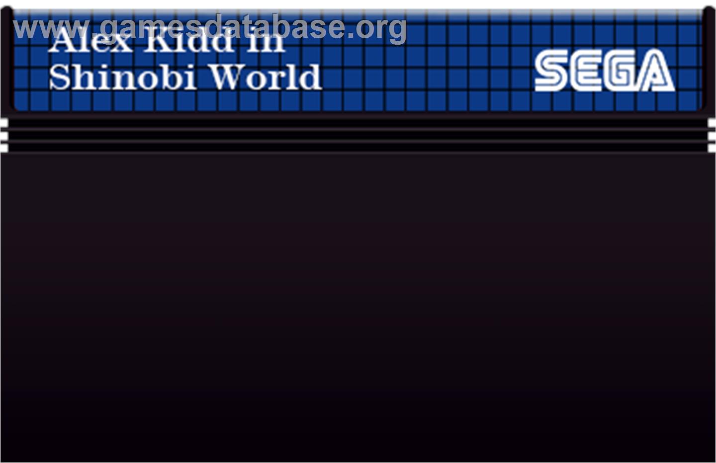 Alex Kidd in Shinobi World - Sega Master System - Artwork - Cartridge