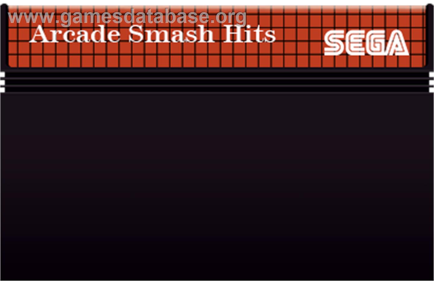 Arcade Smash Hits - Sega Master System - Artwork - Cartridge