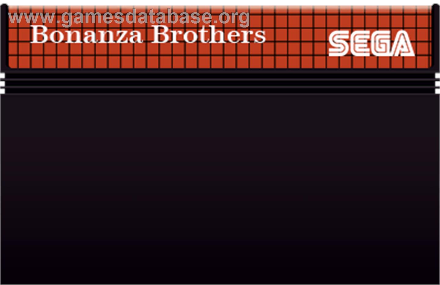 Bonanza Bros. - Sega Master System - Artwork - Cartridge