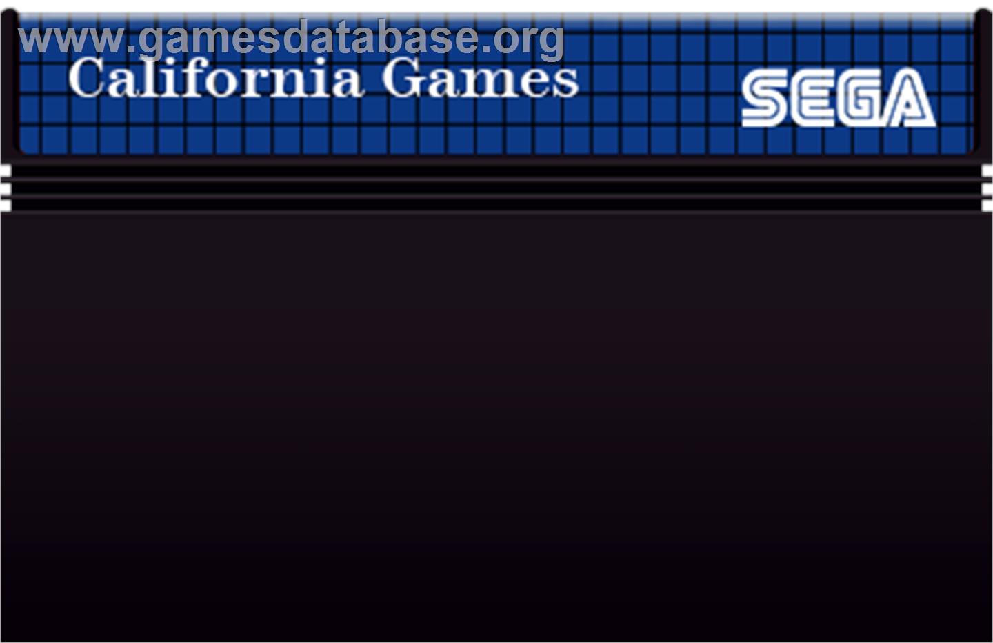 California Games - Sega Master System - Artwork - Cartridge