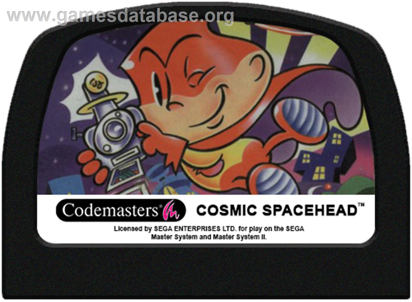 Cosmic Spacehead - Sega Master System - Artwork - Cartridge
