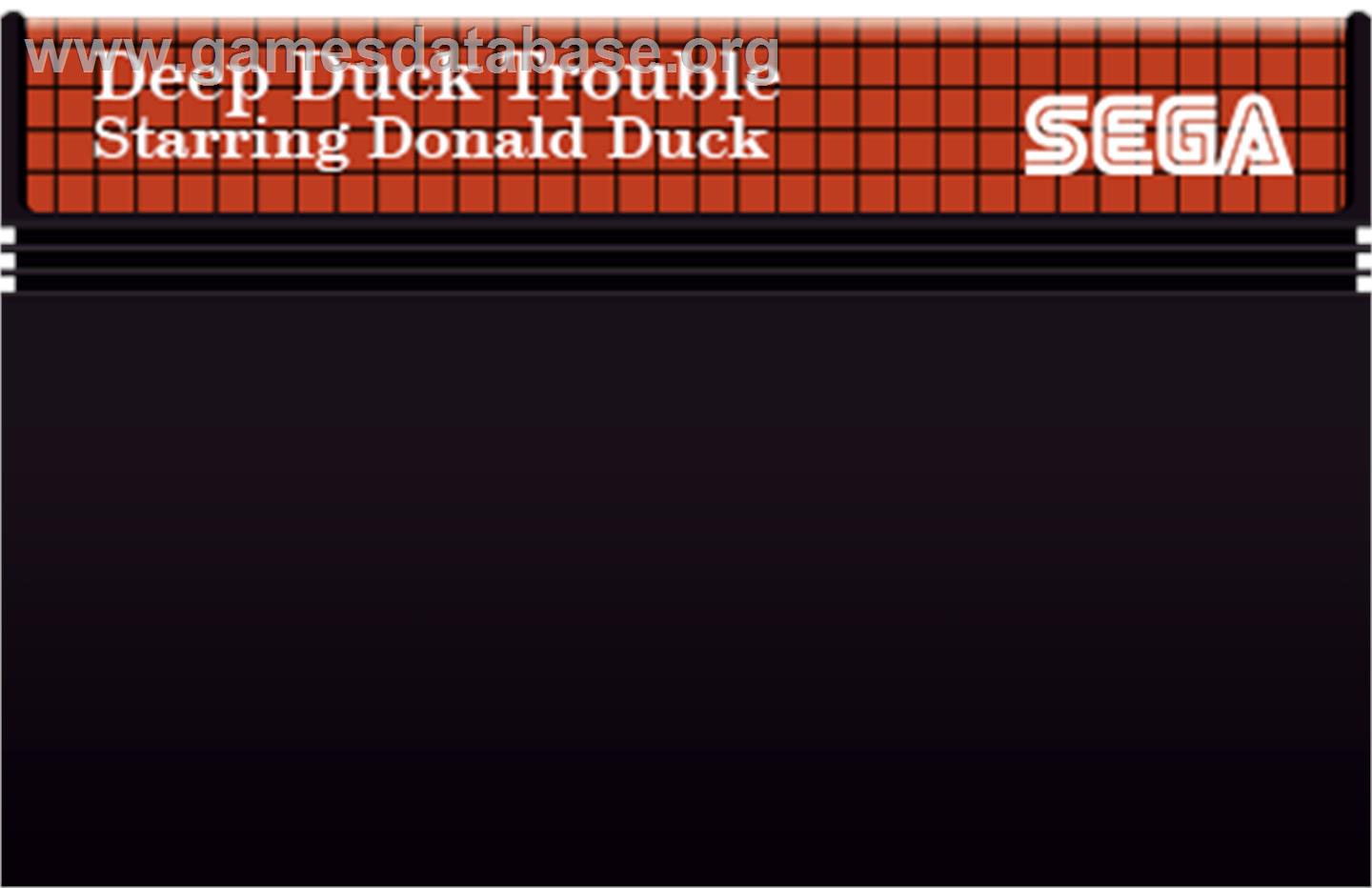 Deep Duck Trouble starring Donald Duck - Sega Master System - Artwork - Cartridge
