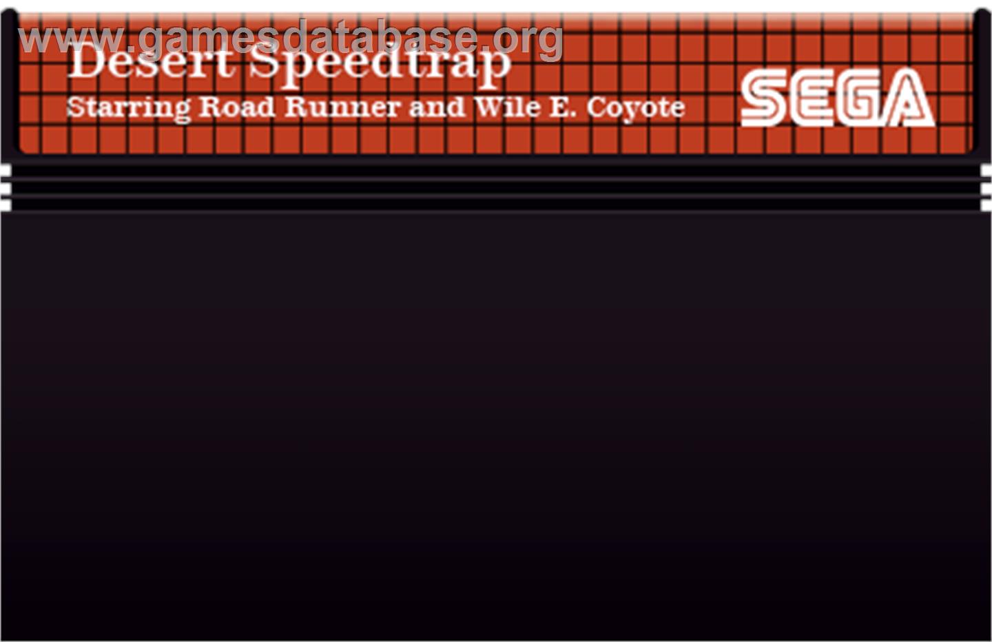 Desert Speedtrap starring Road Runner and Wile E. Coyote - Sega Master System - Artwork - Cartridge