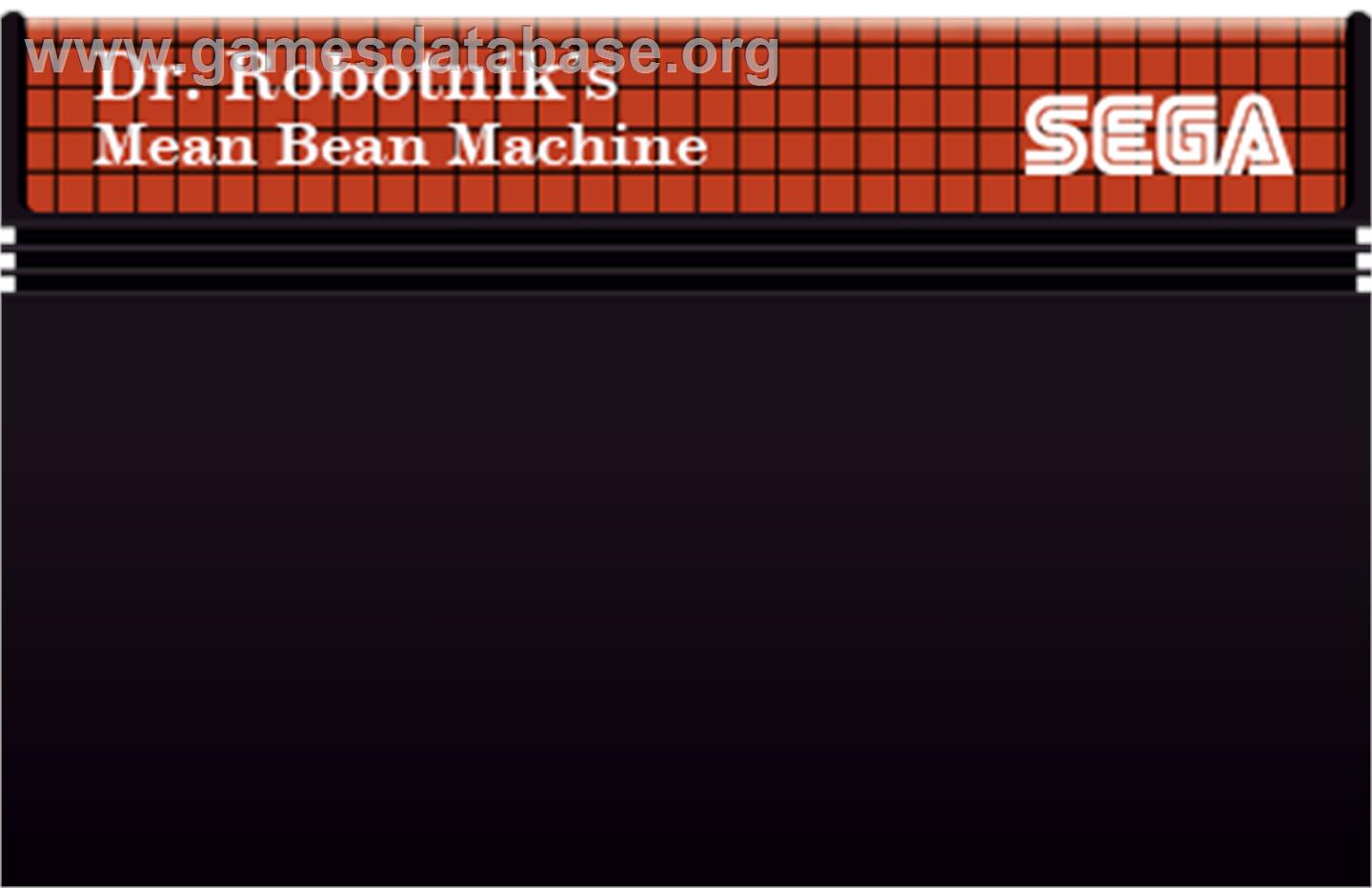 Dr. Robotnik's Mean Bean Machine - Sega Master System - Artwork - Cartridge