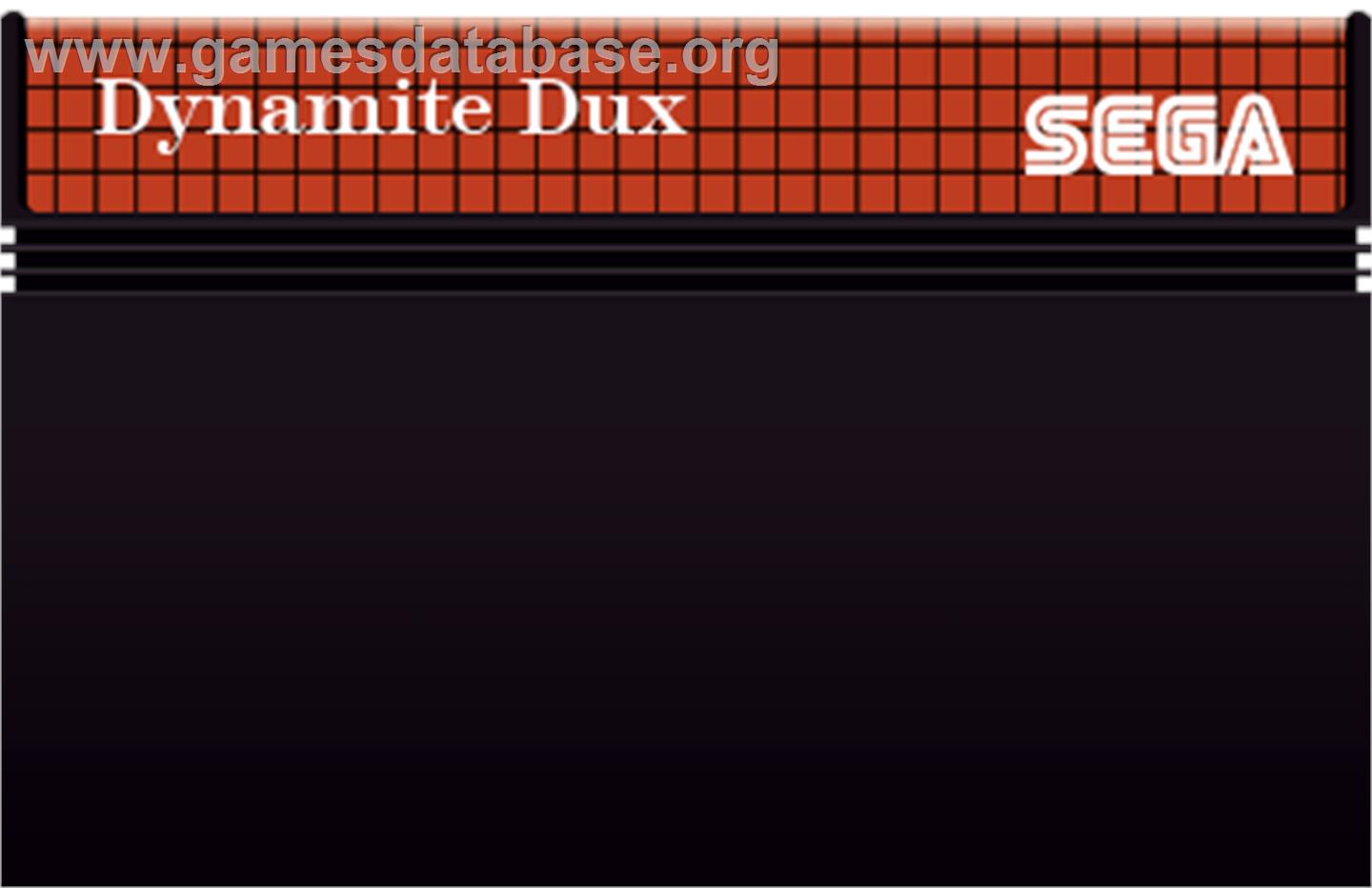 Dynamite Dux - Sega Master System - Artwork - Cartridge