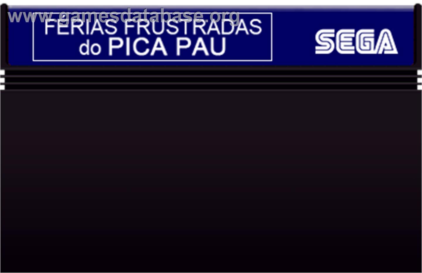 Férias Frustradas do Pica-Pau - Sega Master System - Artwork - Cartridge