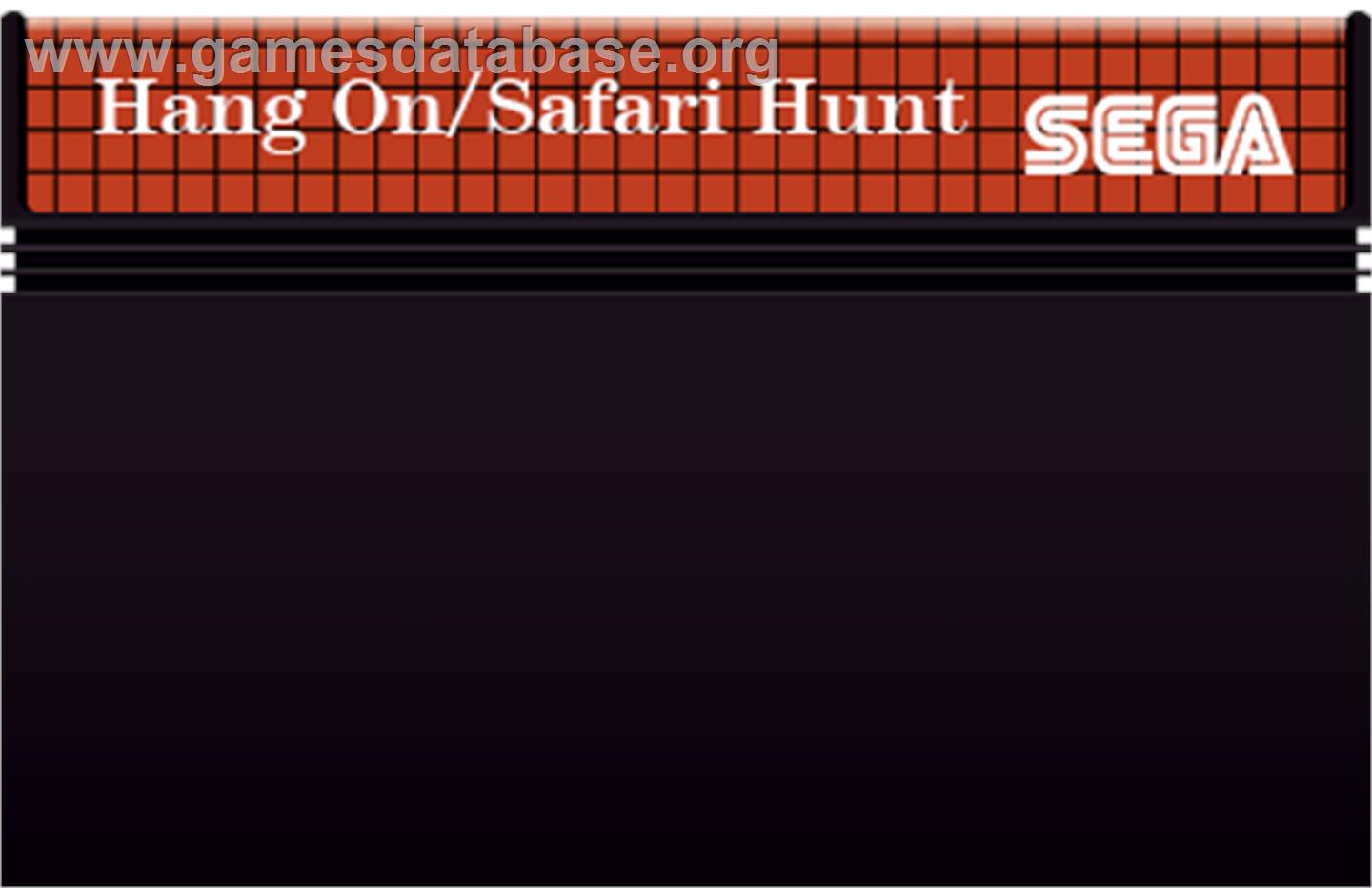 Hang On & Safari Hunt: The Combo Cartridge - Sega Master System - Artwork - Cartridge