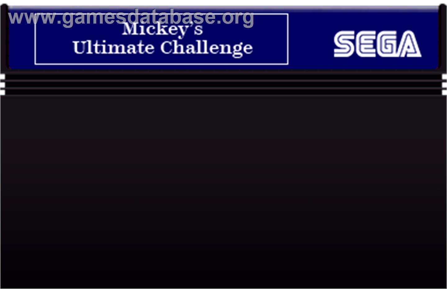 Mickey's Ultimate Challenge - Sega Master System - Artwork - Cartridge